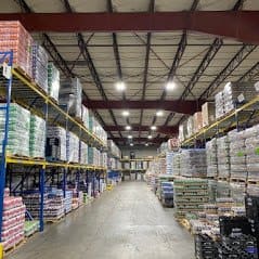 Keurig Dr Pepper Warehouse, Lenexa, KS after the LED high bay conversion
