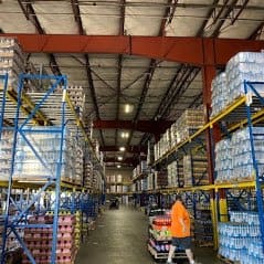 Keurig Dr Pepper Warehouse, Lenexa, KS before the LED high bay conversion