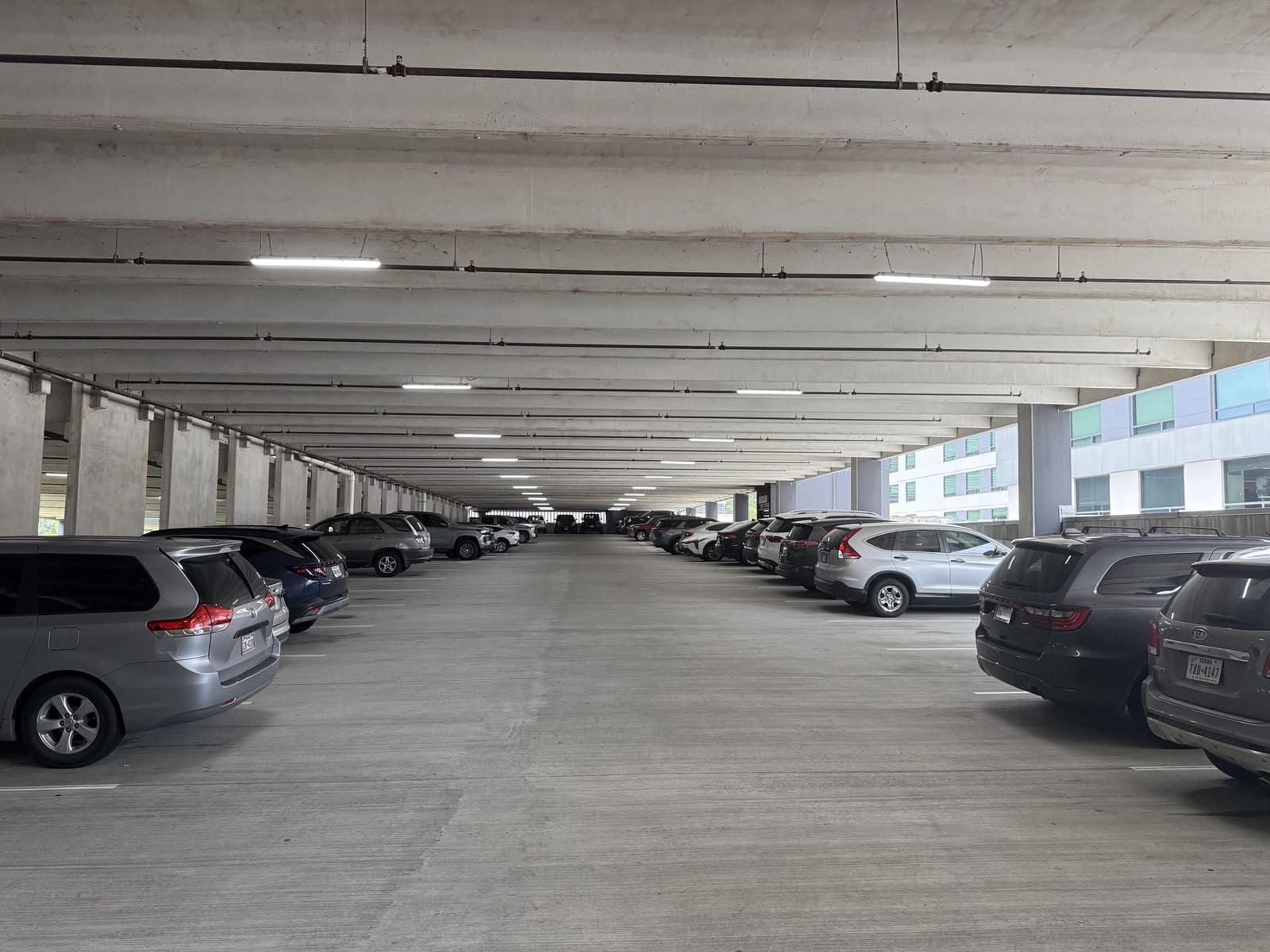 Parking deck two years after install